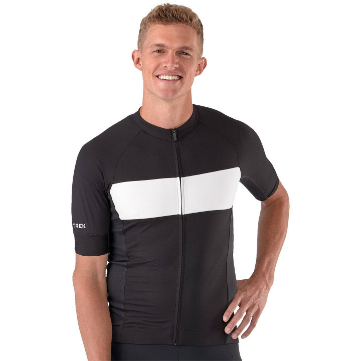 Maillot de ciclismo corto Trek Circuit LTD en negro y blanco para disfrutar cada pedaleo