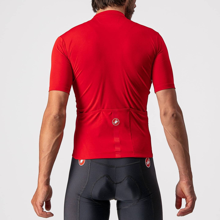 Maillot corto Castelli Classifica rojo, comodidad y estilo para ciclistas