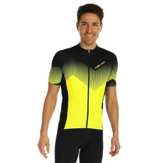 Maillot corto NALINI Atlanta 1996 en negro y amarillo neón, estilo y confort para ciclistas