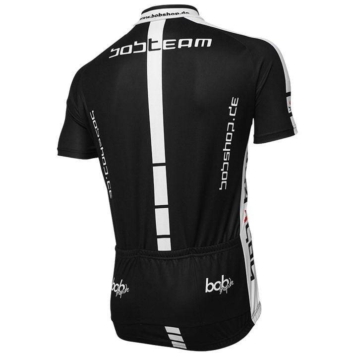 Maillot de ciclismo BOBTEAM negro y blanco: comodidad y estilo para cada pedalada