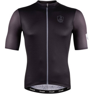 Maillot corto Campagnolo Indio en negro y gris, ideal para tus rutas en bici