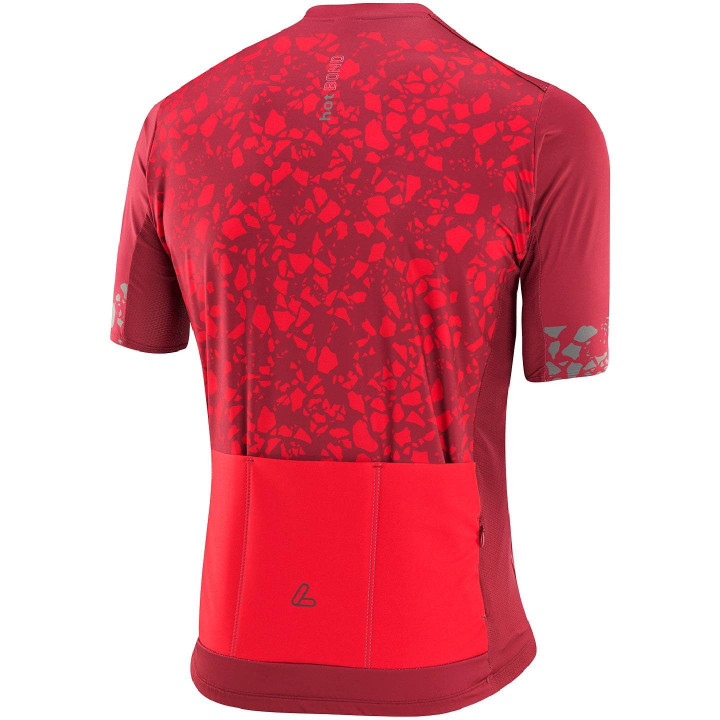 Maillot corto LÖFFLER Terra HotBOND RF rojo: comodidad y frescura en cada pedaleo