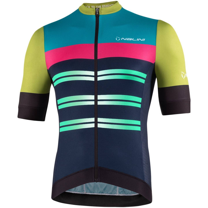 Maillot NALINI Seattle verde-azul: comodidad y estilo para ciclistas