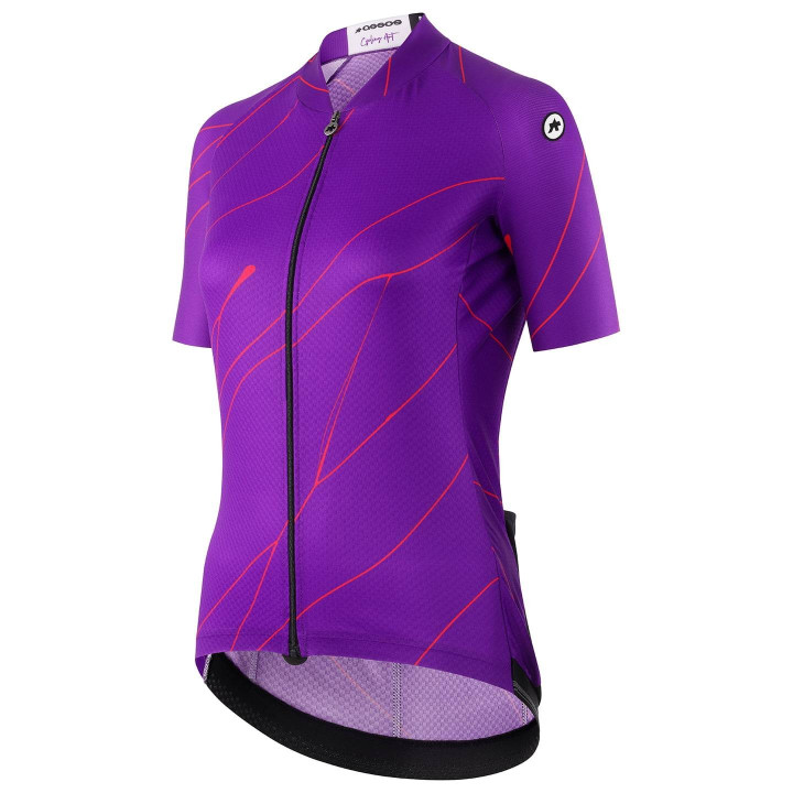 Maillot corto para mujer ASSOS Uma GT C2 EVO Ultra Blood lila, comodidad y estilo en cada pedalada