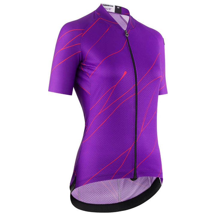 Maillot corto para mujer ASSOS Uma GT C2 EVO Ultra Blood lila, comodidad y estilo en cada pedalada