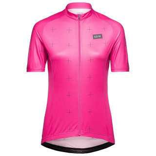 Maillot de ciclismo corto para mujer en fucsia y negro, comodidad y estilo para tus rutas