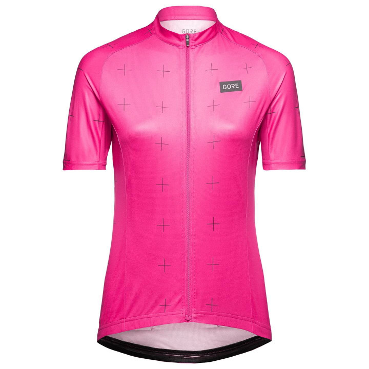 Maillot de ciclismo corto para mujer en fucsia y negro, comodidad y estilo para tus rutas