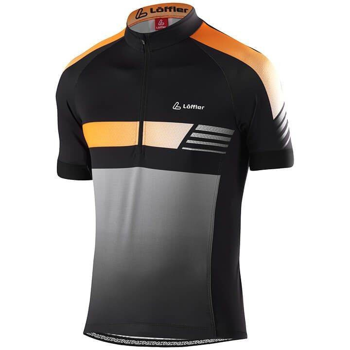 Maillot LÖFFLER HotBOND naranja y negro: comodidad y estilo para tus rutas en bicicleta