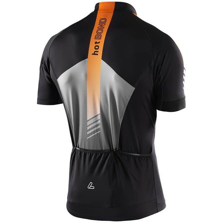 Maillot LÖFFLER HotBOND naranja y negro: comodidad y estilo para tus rutas en bicicleta