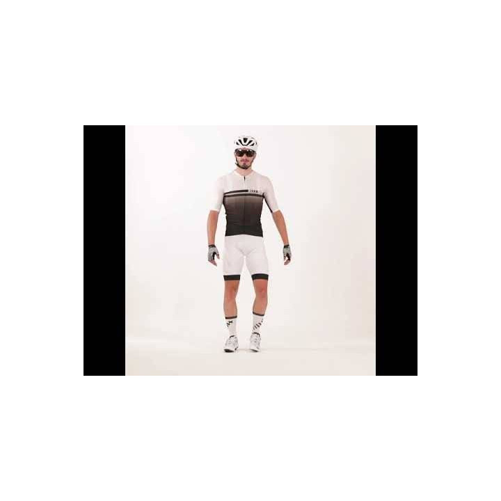 Maillot Climber negro-blanco RH+ para ciclistas que buscan estilo y comodidad