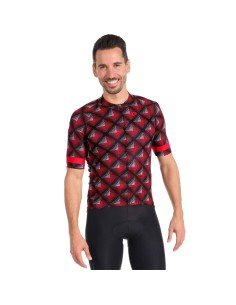 Maillot corto Pearl Izumi Attack rojo y negro: comodidad y estilo para tus rutas en bici
