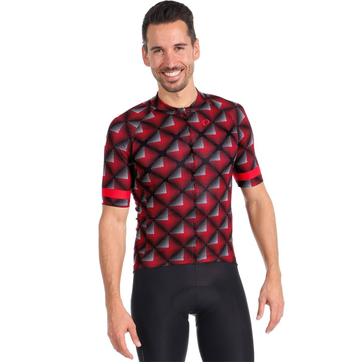 Maillot corto Pearl Izumi Attack rojo y negro: comodidad y estilo para tus rutas en bici