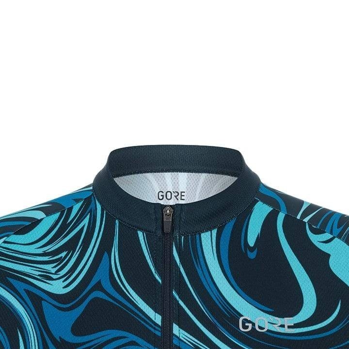 Maillot de ciclismo corto para mujer GORE WEAR en azul, comodidad y estilo en cada ruta