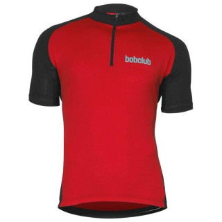 Maillot BOBCLUB rojo y negro: comodidad y estilo para tus rutas en bici