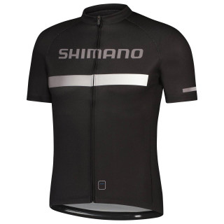 Maillot corto SHIMANO logo negro: comodidad y estilo para tus rutas en bici