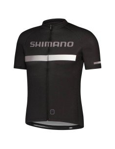Maillot corto SHIMANO logo negro: comodidad y estilo para tus rutas en bici