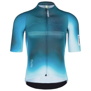 Maillot de ciclismo corto Q36.5 R2 Qlab turquesa, perfecto para pedalear cómodo y fresco