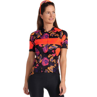 Maillot corto mujer Attack en rojo de Pearl Izumi, comodidad y estilo para tus rutas en bici