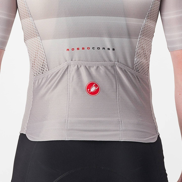 Maillot Climber's 3.0 SL 2 blanco de CASTELLI, ideal para ciclistas que buscan frescura y comodidad