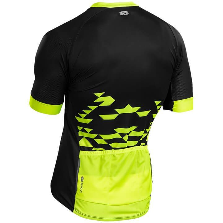 Maillot SUGOI RS Training amarillo y negro: comodidad y frescura en cada pedalada