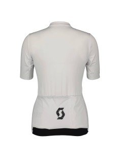 Maillot corto de ciclismo para mujer SCOTT RC Contessa Sign en blanco, perfecto para cualquier ruta 2