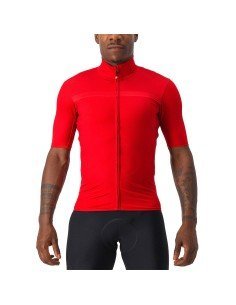 Maillot corto rojo CASTELLI: comodidad y rendimiento para tus rutas de ciclismo