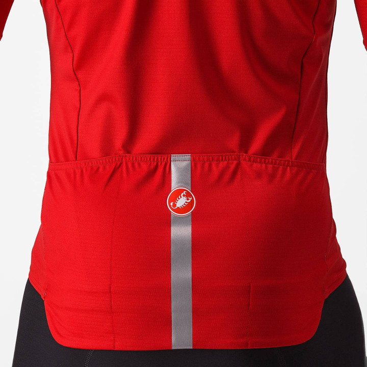 Maillot corto rojo CASTELLI: comodidad y rendimiento para tus rutas de ciclismo
