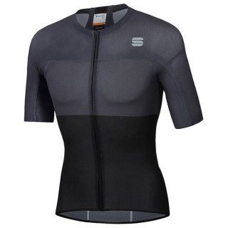 Maillot Bodyfit Pro Light negro y gris de SPORTFUL: comodidad y estilo para ciclistas