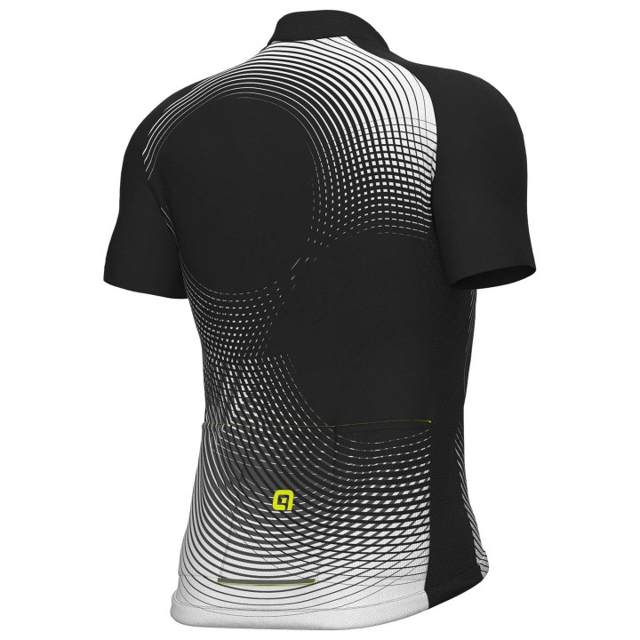 Maillot corto ALÉ Optical negro para ciclistas que buscan estilo y comodidad