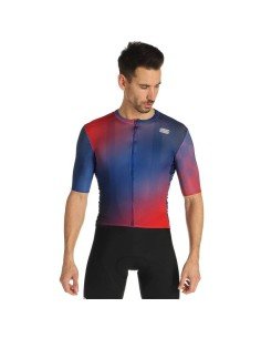 Maillot corto Rocket rojo-azul de SPORTFUL, comodidad y estilo para tus rutas en bici