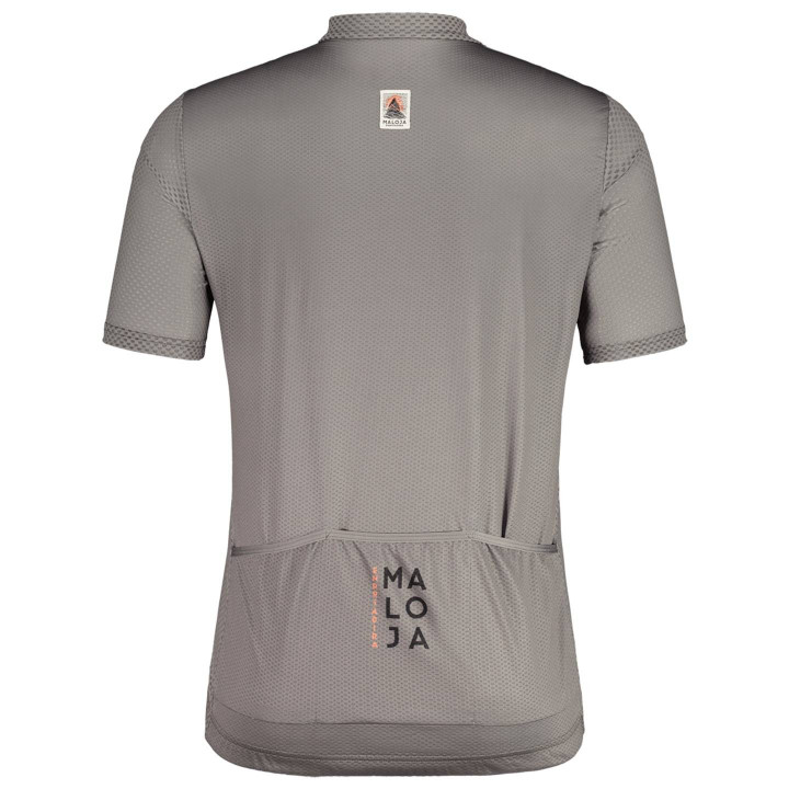 Maillot corto FiemmeM. gris de MALOJA para ciclistas que buscan estilo y comodidad