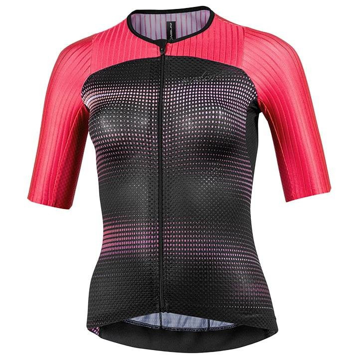 Maillot corto para mujer NALINI Ergo Fit fucsia y negro, comodidad y estilo en cada pedaleo