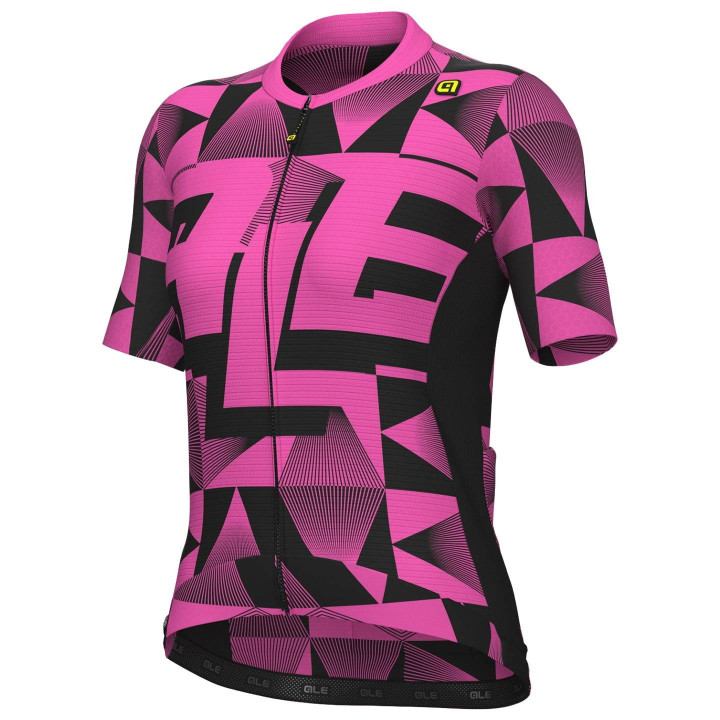 Maillot de ciclismo corto para mujer Multiverso fucsia de ALÉ, comodidad y estilo en cada ruta
