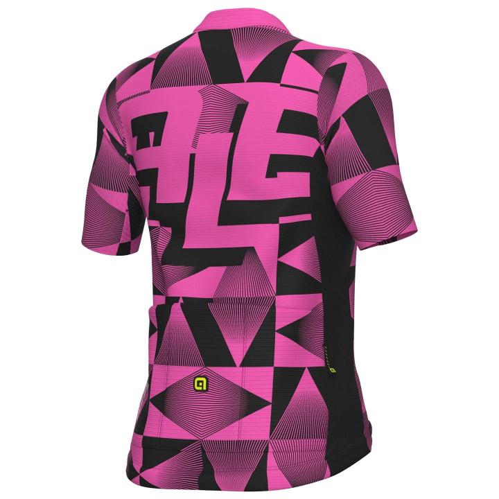 Maillot de ciclismo corto para mujer Multiverso fucsia de ALÉ, comodidad y estilo en cada ruta