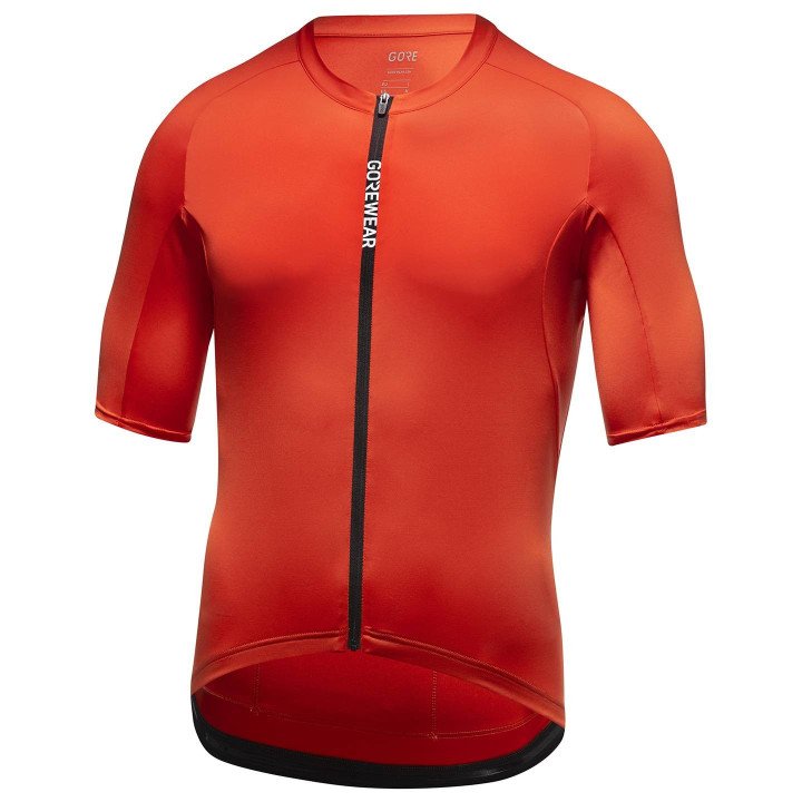 Maillot corto GORE WEAR Spinshift rojo para ciclistas que buscan comodidad y estilo