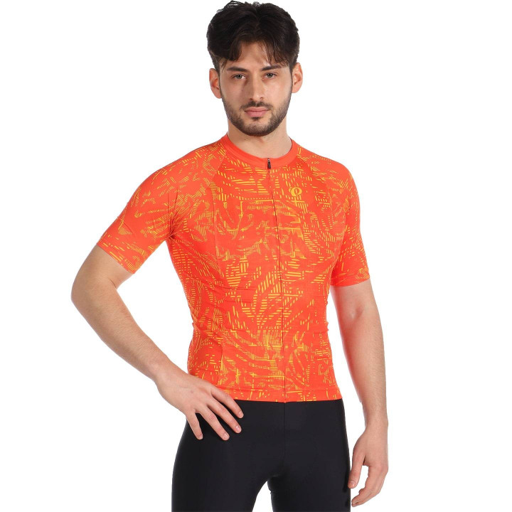 Maillot de ciclismo corto Interval naranja de PEARL IZUMI, comodidad y estilo para tus rutas