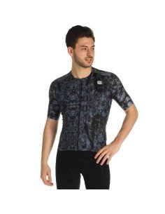 Maillot corto Escape Supergiara en azul y negro para ciclistas que buscan comodidad y estilo