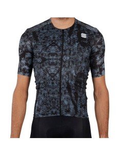 Maillot corto Escape Supergiara en azul y negro para ciclistas que buscan comodidad y estilo 2