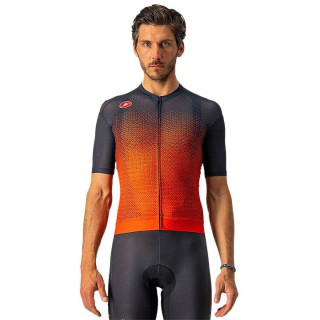 Maillot Insider rojo-azul de Castelli para ciclistas que buscan estilo y comodidad