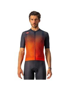 Maillot Insider rojo-azul de Castelli para ciclistas que buscan estilo y comodidad