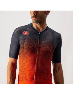 Maillot Insider rojo-azul de Castelli para ciclistas que buscan estilo y comodidad 2