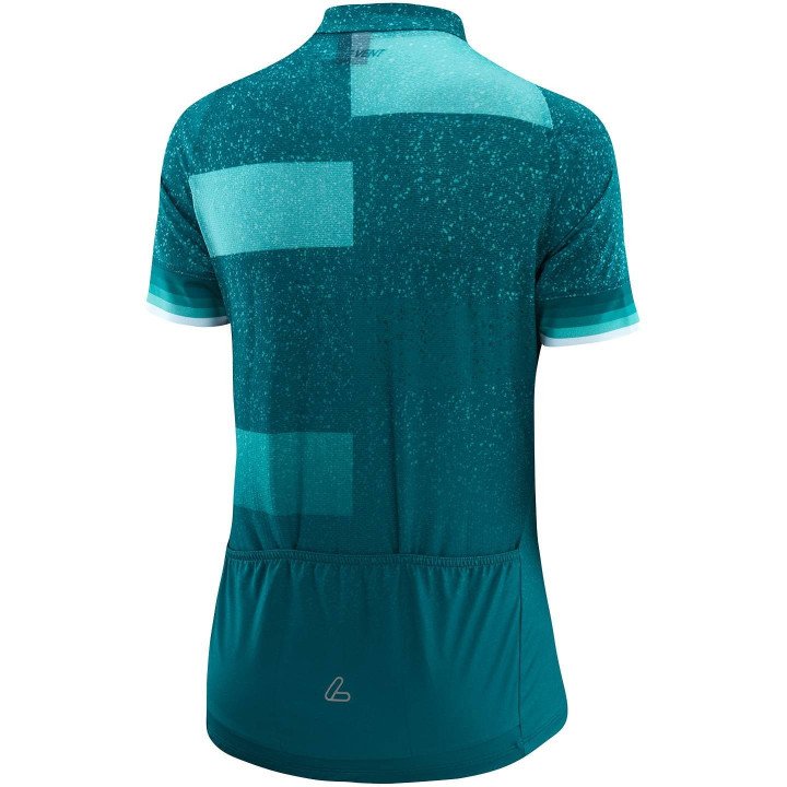Maillot corto mujer Finessa verde de LÖFFLER, comodidad y estilo para tus pedaleadas