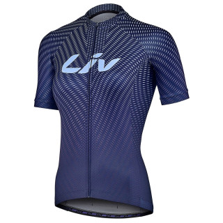 Maillot corto azul para mujer de LIV, comodidad y estilo en cada pedalada