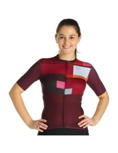 Maillot corto rojo para mujer SPORTFUL: comodidad y estilo en cada pedaleada