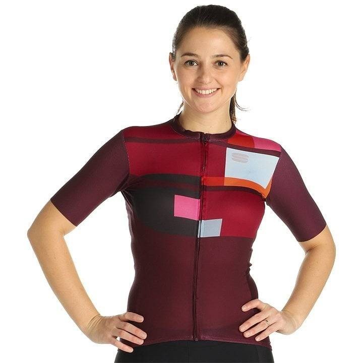 Maillot corto rojo para mujer SPORTFUL: comodidad y estilo en cada pedaleada