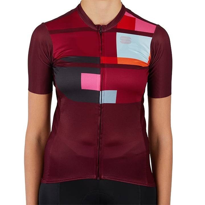 Maillot corto rojo para mujer SPORTFUL: comodidad y estilo en cada pedaleada