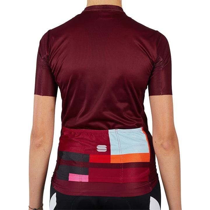 Maillot corto rojo para mujer SPORTFUL: comodidad y estilo en cada pedaleada