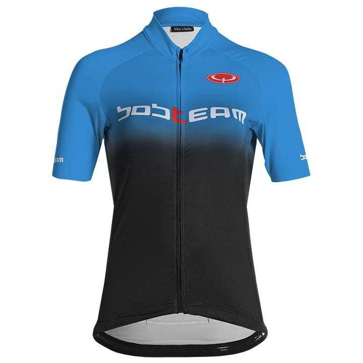 Maillot de ciclismo corto para mujer BOBTEAM Primadonna en azul y negro