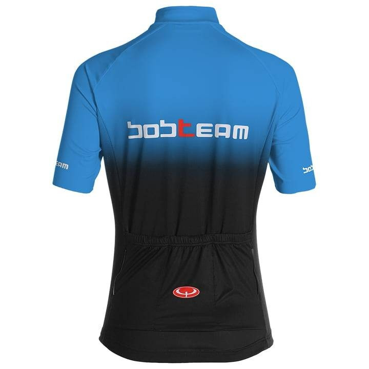 Maillot de ciclismo corto para mujer BOBTEAM Primadonna en azul y negro