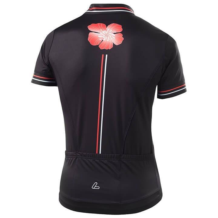 Maillot de ciclismo corto para mujer LÖFFLER HotBOND en rojo y negro